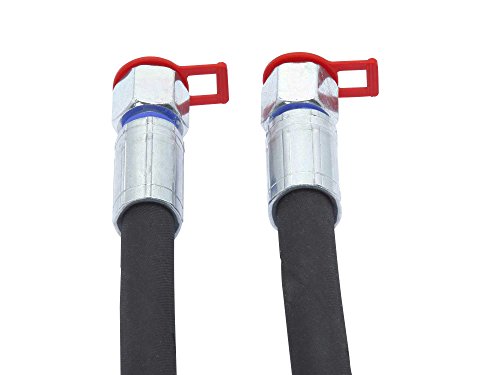 Hydraulikschlauch, DN10, M18x1,5mm DKOL, 330bar, EN 857, 2 SC, Länge 500-3000mm, Schlauchseele aus synth. Kautschuk mit Drahtgeflechteinlage aus hochfestem Stahldraht, inkl. Staubschutzkappen, Schlauchlänge:1.500 mm - 3