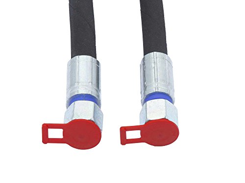 Hydraulikschlauch, DN10, M18x1,5mm DKOL, 330bar, EN 857, 2 SC, Länge 500-3000mm, Schlauchseele aus synth. Kautschuk mit Drahtgeflechteinlage aus hochfestem Stahldraht, inkl. Staubschutzkappen, Schlauchlänge:1.500 mm - 8