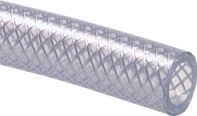 PVC-Gewebeschlauch 38 (1 1/2")x47,6mm, transparent, Meterware Farbe:transparent Ausführung:Meterware
