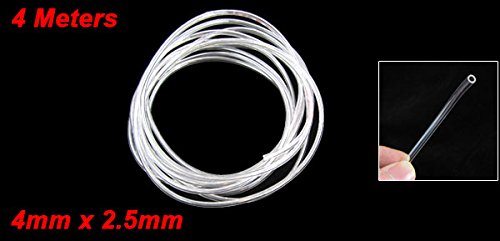 Transparent 4 Meter 13.1 ft 4 mm x 2,5 mm Pneumatische Polyurethan Luftschlauch Tube - 2