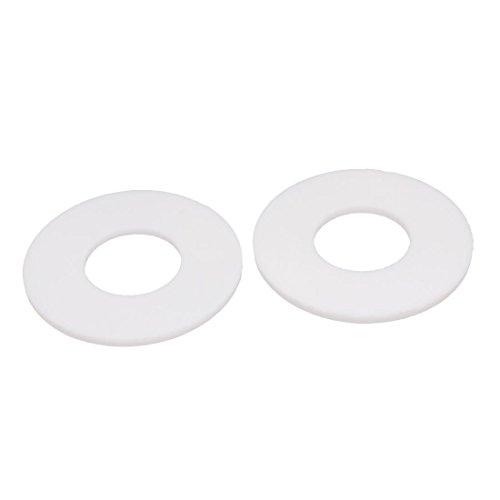 DN20 25x58x3mm PTFE Flanschdichtung Rohrfitting Ferrulen Weiß 2 Stück