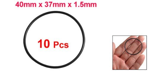 DealMux 10 Stück schwarz Gummiöldichtung O-Ring-Dichtung Unterlegscheiben 40 mm x 37 mm x 1,5 mm - 2