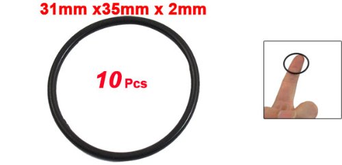 sourcingmap® O-Ring / Dichtungsring, Gummi, biegsam, 35 x 2 mm, 10 Stück - 2