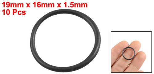 10 Stücke schwarz Gummi O Ring Öl Dichtung Dichtschiebe 19mm x 16mm x 1.5mm de - 2