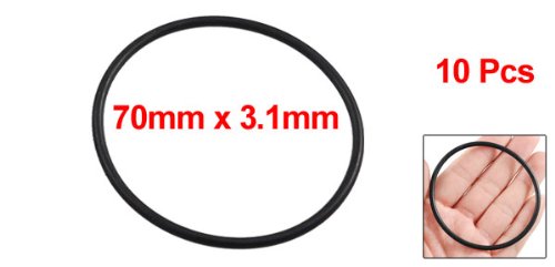 10 Stück Tasten Gummi, schwarz, o-Ring Joint D HUILE D Wassersäule 63.8 mm x 70 mm - 2