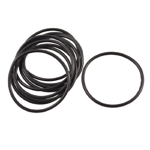 DealMux 10 Stück schwarz Gummiöldichtung O-Ring-Dichtung Unterlegscheiben 30 mm x 27 mm x 1,5 mm