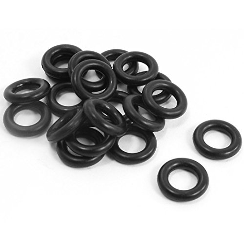 sourcingmap® 10Pairs Metrisch 16mm OD 3.5mm Breit Industrielle Gummi O-Ring Dichtring Schwarz