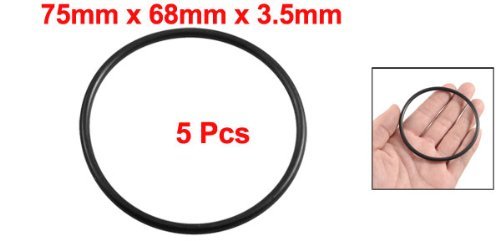 DealMux 5 Stück Gummidichtung Ölfilter O-Ringe Dichtungen 75mm x 68mm x 3,5mm - 2