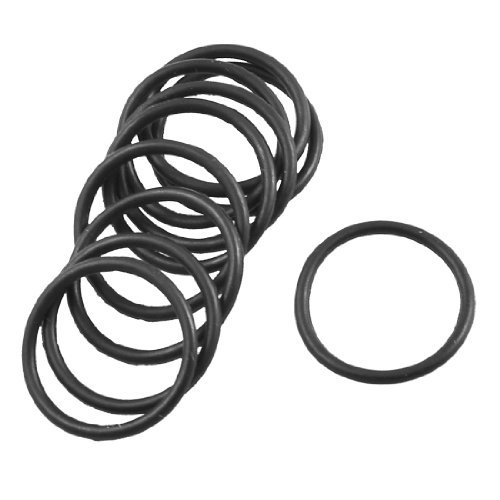 DealMux 10 Stück schwarze Gummiölfilter Dichtung O-Ring-Dichtung 18 mm x 15 mm x 1,5 mm