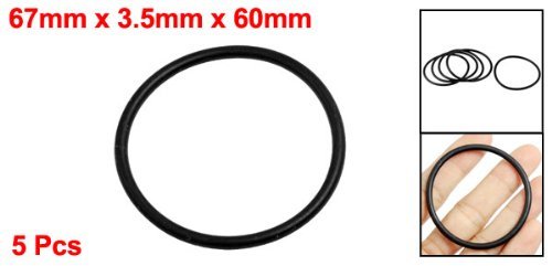 DealMux 67mm x 3,5mm x 60mm Gummidichtung Ölfilter O-Ringe Dichtungen 5 Stück - 2