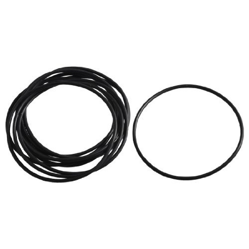 DealMux 10 Stück schwarze Gummiölfilter Dichtung O-Ring-Dichtung 45 mm x 42 mm x 1,5 mm