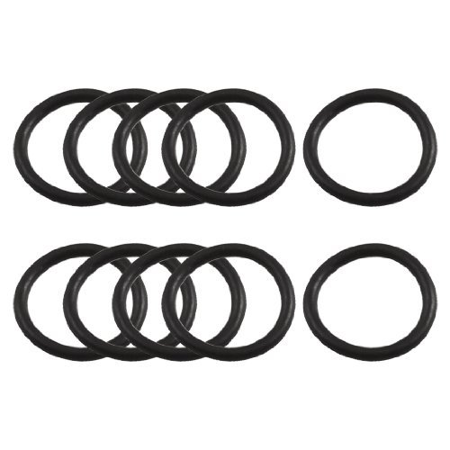 DealMux 10 Stück schwarz Gummiöldichtung O-Ring-Dichtung Washer 14mm x 11mm x 1,5mm