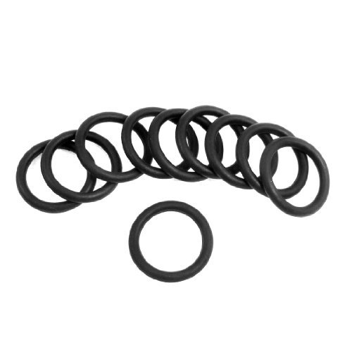 DealMux 10 Stück 27mm x 3.5mm schwarze Silikon-O-Ringe Dichtringe Dichtungen