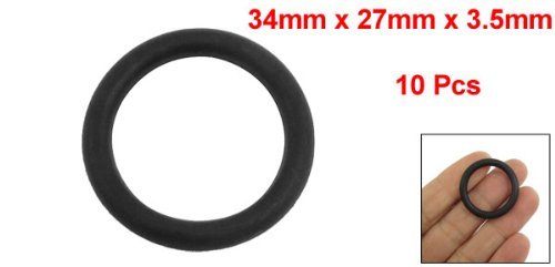 DealMux 10 Stück 27mm x 3.5mm schwarze Silikon-O-Ringe Dichtringe Dichtungen - 2