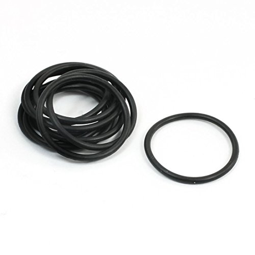 28 mm x 24 mm x 2 mm rubber oliekeerringen O-ring ring Black 10 Piece - 2