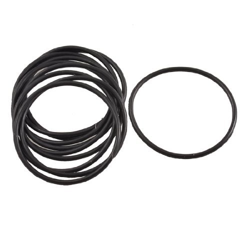 DealMux 10 Stück schwarze Gummi-O-Ring-Öldichtung Dichtung Unterlegscheiben 33mm x 30mm x 1,5mm