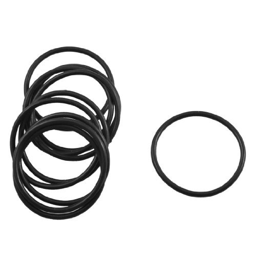 DealMux 10 Stück schwarze Gummi-O-Ring-Dichtring Sealing Dichtung 26.5mm x 1.8mm