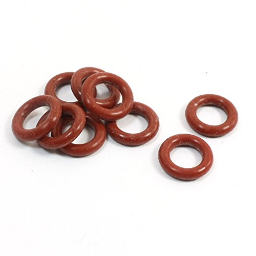 10PCS 15mm x 9mm x 3mm Gummi O Ring Öldichtung Gasket Ziegelrot