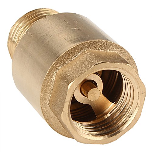 BQLZR Goldene Wasser Öl Feder 1/2″ Gewinde BSPP Weiblich Männlich In-Line Rückschlagventil - 2