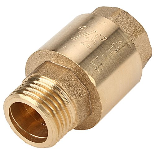 BQLZR Goldene Wasser Öl Feder 1/2″ Gewinde BSPP Weiblich Männlich In-Line Rückschlagventil - 4