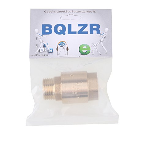 BQLZR Goldene Wasser Öl Feder 1/2″ Gewinde BSPP Weiblich Männlich In-Line Rückschlagventil - 6
