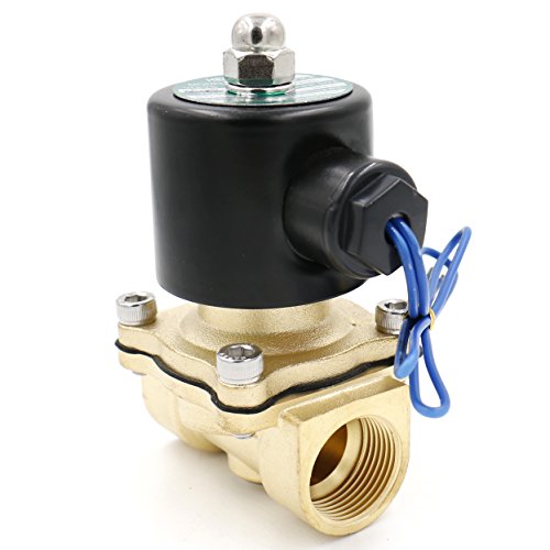 heschen Messing Elektrisches Magnetventil 3/10,2 cm AC 220 V Direct Action Wasser Air Gas Normalerweise geschlossen Ersatz-Ventil