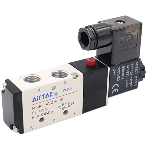 heschen Elektro-Pneumatische Magnetventil 4 V210–08 220 VAC 3,5 VA PT1/4 5 Way 2 Position CE