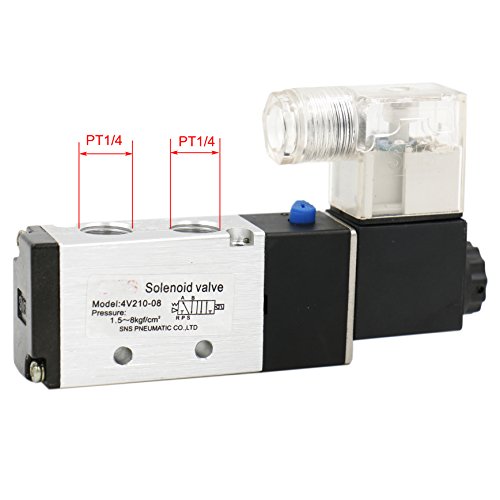 heschen Elektro-Pneumatische Magnetventil 4 V210–08 DC 12 V PT 1/4 5 Way 2 Position - 5