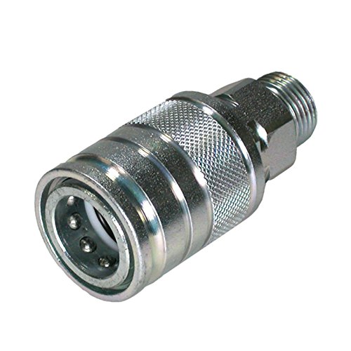Hydraulik 2x Hydraulik Muffe & Stecker 12L inkl. Staubschutz Industrie Qualität ISO 7241-1A, HS1 - 2