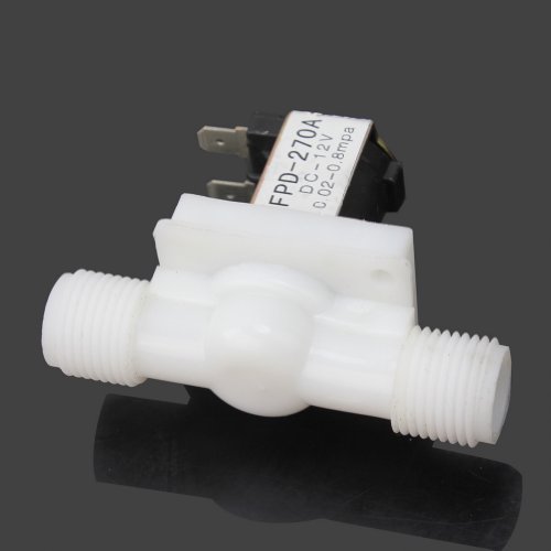 AllLife Elektrisches Magnetventil (14 mm (0,5 Zoll), 12 V) für Wasserzulauf, aus Kunststoff - 4