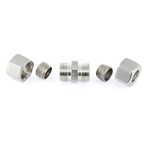 Gerade Schneidringverschraubung Edelstahl V4A – G 10 L – für 10 mm Rohr - 3