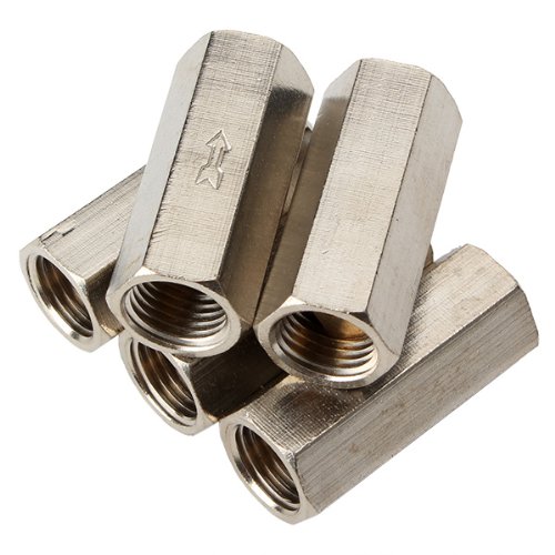 BQLZR Air Öl-Wasser Rückschlagventil 1/4 „BSPP Weiblich Voll Ports One Way Packung mit 5 Stück - 2
