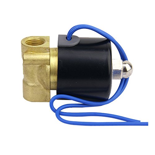 TOOGOO(R) DC 24V 1/4 Zoll Elektrisches Magnetventil fuer Luft Wasser