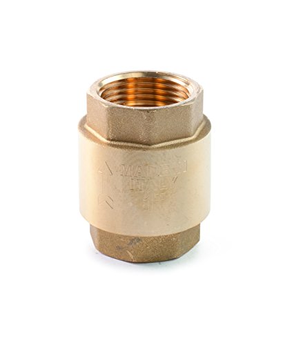 'amicoidraulico 480032 Rückschlagventil, Messing Gelb, Durchmesser Gewinde 1 1/4