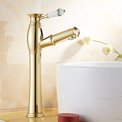 HJHET Antike teleskopieren Becken heiße und kalte Mixer C