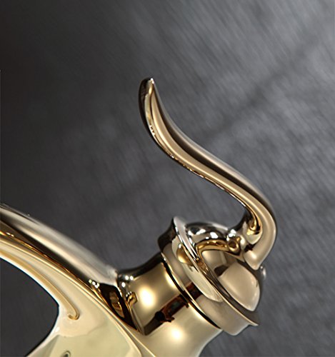 HJHET Die goldene Becken Armaturen Wasser - 2