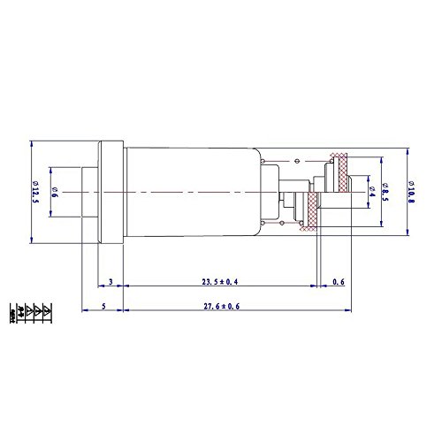 Earth Star 2pc esma8.5 a 8,5 mm Durchmesser Dichtung fadensiegelung Magnet Ventil für Gas-Heizstrahler Sicherheitsventil Elektromagneten Flame Failure Einheit - 3