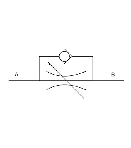 Drosselrückschlagventil, 1/2″, mit Feineinstellung,Hydraulikventil - 4