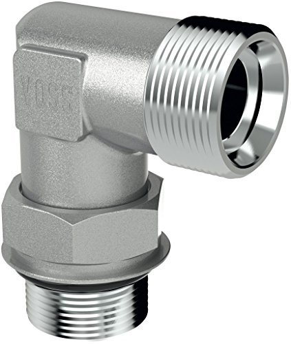 VOSS 147202081 Einstellbare Winkelverschraubung mit Kontermutter, WEE 15-LM18x1,5