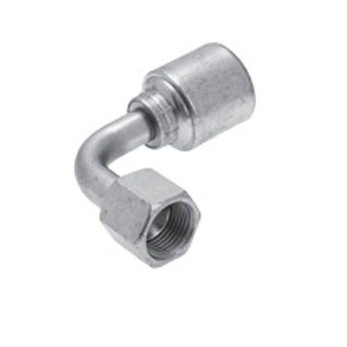 Gates Fluid Power 7347–02944–5 Schlauch Fassung, 12 gs12fjx90l 3/10,2 cm Bohrung bis 1,1/40,6 cm Global Spirale JIC weiblich 90 Grad lang GS