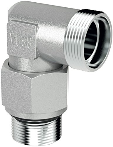 VOSS 1144052081 Einstellbare Winkelverschraubung mit Kontermutter, WEE 08-LR1/4 ED