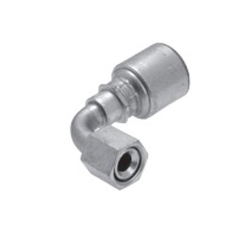 Gates Fluid Power Gr 7100–00218–5 Schlauch Fassung, 12 g12fsx90 Mega Crimp SAE 45 ° Flare 90 ° Swept Ellenbogen, weiblich