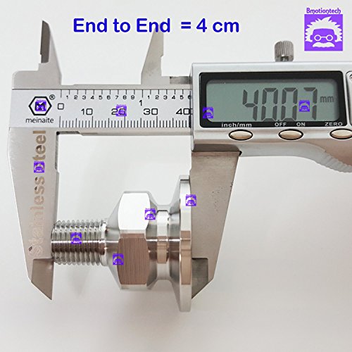 True & präzise 1/10,2 cm NPT-x KF25 Flansch Edelstahl Vakuum Adapter MNPT hergestellt von CNC - 5