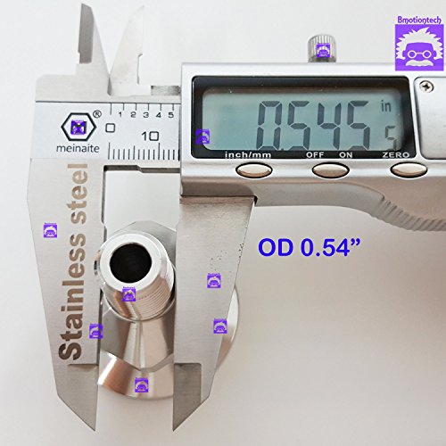 True & präzise 1/10,2 cm NPT-x KF25 Flansch Edelstahl Vakuum Adapter MNPT hergestellt von CNC - 6