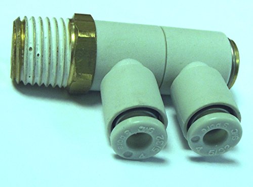 Generic NV _ 1001003890 _ yc-uk2 Ellenbogen @ 4 4 mm Push Fitt 1/10,2 cm BSP Manif Fittings Krümmer TUD E mit 2 @ Ohrstecker Elbow 1/10,2 cm BS