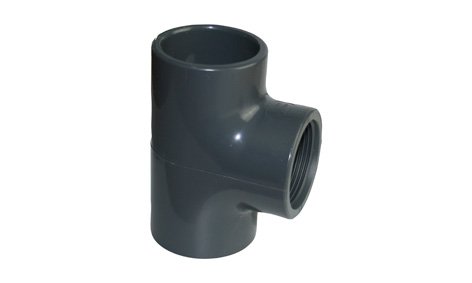 COBI PVC-T-Stück 90° ohne Verstärkungsring Muffe x IG x Muffe