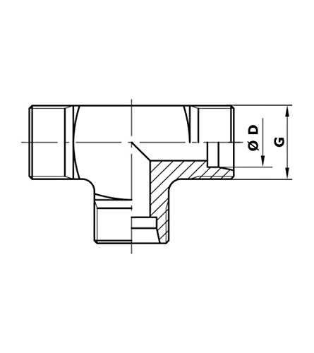 Hydraulik Verschraubung T-Verschraubung 10S - 2