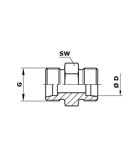 Hydraulik Verschraubung Gerade Verschraubung 20S - 2